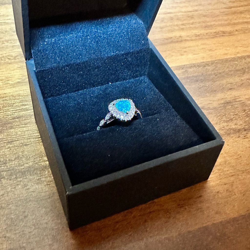 Blue Opal Ring